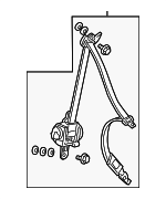 4814TA0A00ZA - Electrical: Belt &amp; Retractor for Honda: Accord Image