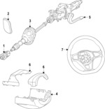 10A858559A4PK - Steering: Lower Shroud for Volkswagen Image