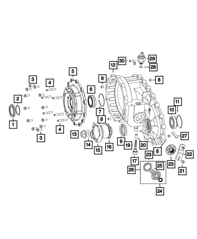 68001924AA - NV241HD; or NV241OR; Transfer Case: Shaft Retainer for Mopar Image