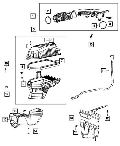 Air Cleaner for 2013 Dodge Challenger #1
