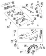 6510977AA - Body Sheet Metal Except Doors: Screw for Mopar Image image