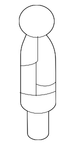 6L103164 - : Ball Stud for Audi: A4, A4 allroad, A4 Quattro, A5 Quattro, A5 Sportback, A6 Quattro Image