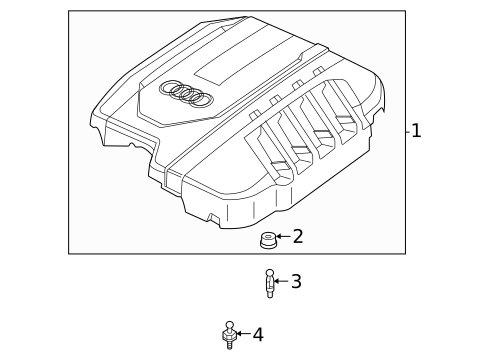 Engine Appearance Cover for 2024 Audi A4 Quattro #0