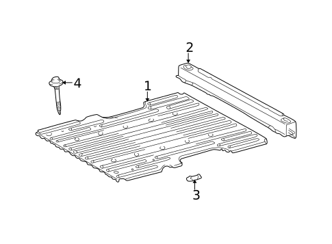 Floor - Pick UP Box for 2003 Toyota Tundra #2