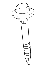 641890C011 - Body: Rear Sill Mount Bolt for Toyota: Tacoma, Tundra Image