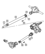 5135581AA - Propeller Shafts and U-Joints: Drive Shaft Yoke for Mopar Image