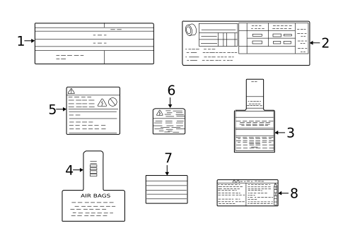 Labels for 2023 Nissan LEAF #0
