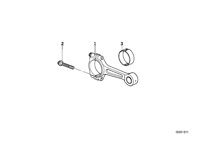 11247694761 - : Bearing Shell, Cover Side, Red for BMW-Motorrad Image