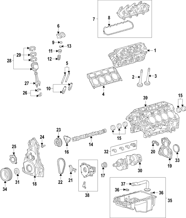 12705857 - Engine: Cylinder Head for GM Image