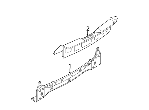 Rear Body for 2012 Porsche Cayenne #0