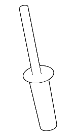 C2S9354 - Body: Lower Extension Rivet for Jaguar Image