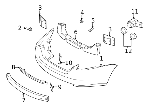 Bumper & Components - Rear for 2009 Jaguar XK #0