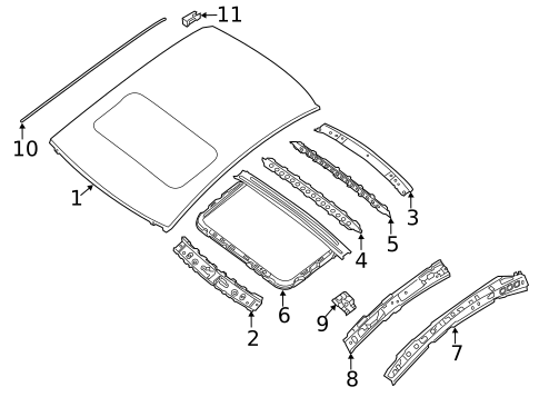 Exterior Trim - Roof for 2017 Nissan Altima #0