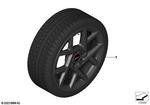 36115A8FFB0 - : Tpm Wheel With Tire Winter Jet Black for Mini Image