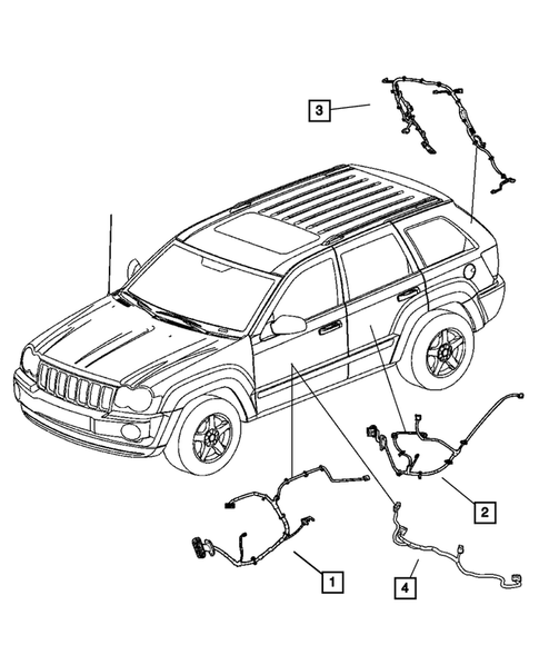 Wiring-Body & Accessories for 2006 Jeep Grand Cherokee #1