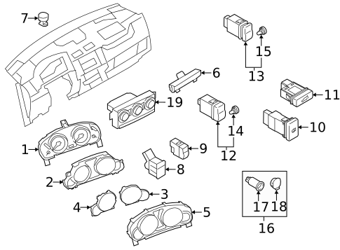 Controls for 2013 Mazda CX-9 #0