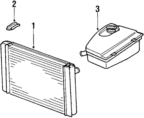 Radiator & Components for 1988 Porsche 924 #1