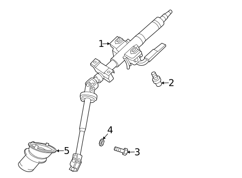 Steering Column Assembly for 2011 Mitsubishi Endeavor #0