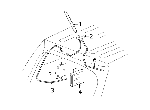 Antenna & Radio for 2007 Pontiac Torrent #0
