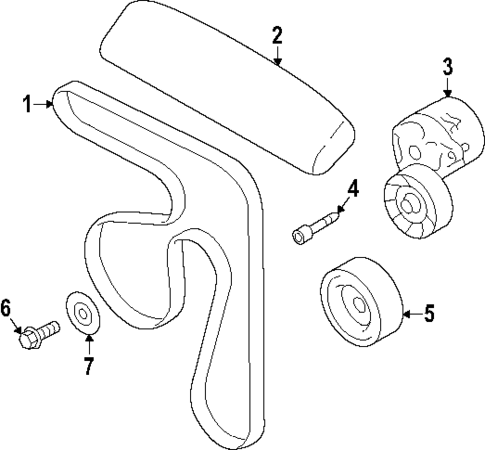 Belts & Pulleys for 2024 Subaru Crosstrek #0