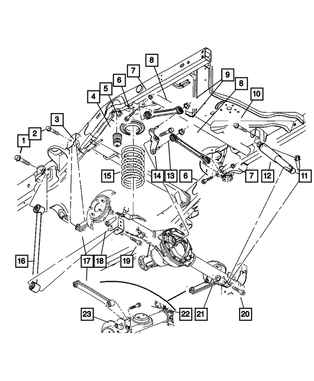 Rear Suspension and Cradle for 2008 Dodge Durango | My Mopar