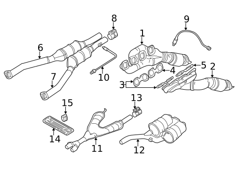 Exhaust Manifold for 2000 BMW 540i #0