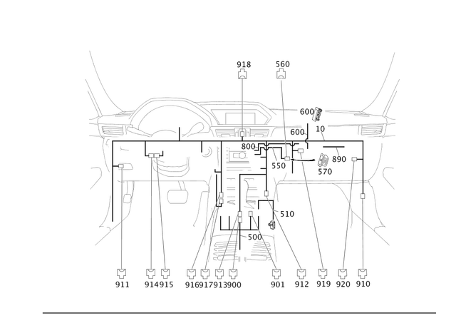 38270204 - Electrical Equipment and Instruments: Connecting Cable for Mercedes-Benz Image