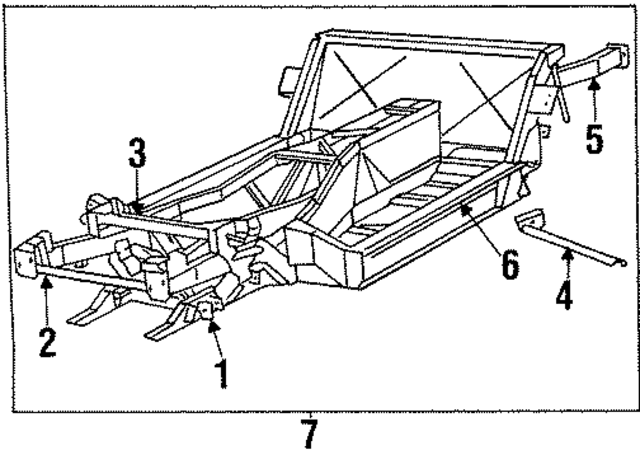 4848657 - Body: Frame Cross-member for Mopar Image