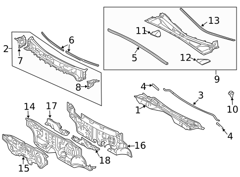 Cowl for 2008 Lexus RX400h #0