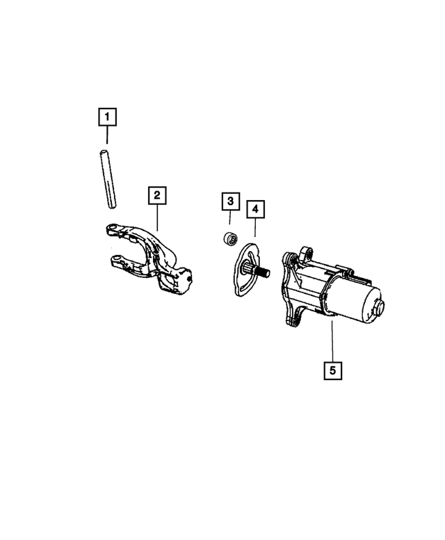 5143981AA - Transfer Case Model 146 [DHB]: Shift Rail for Mopar Image