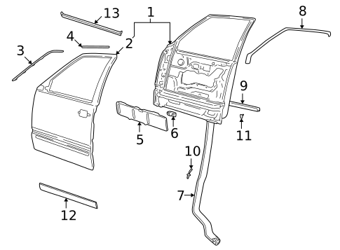 Door & Components for 1999 Volvo V70 #0