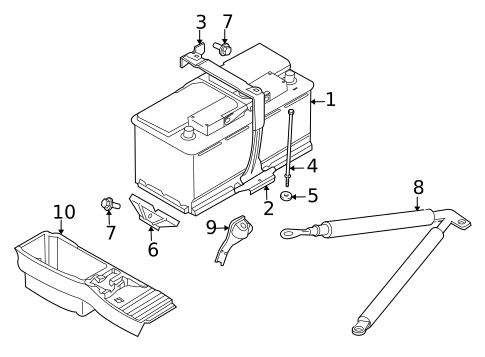Battery for 2009 BMW X5 #0