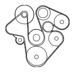 ERR6898 - : Serpentine Belt for Land-Rover Image