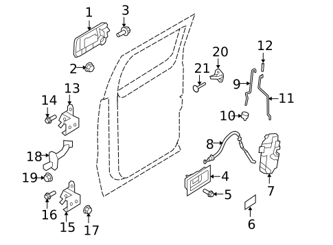 Rear Door for 2014 Ford F-150 #1