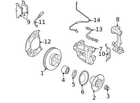 Front Brakes for 2006 BMW X3 #0