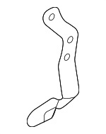 LR036489 - Cooling System: Air Outlet Tube Bracket for Land Rover: Discovery, Range Rover Sport Image