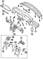 GB6H60350F29 - Body: Instrument Panel for Mazda Image