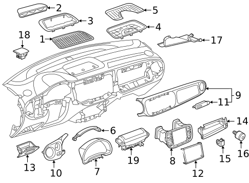 Instrument Panel Components for 2014 Volkswagen Beetle #0