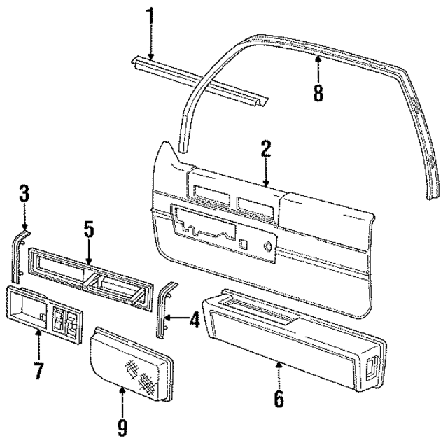 20579718 - Body: Front Molding for GM Image