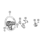 5SQ18NCCAA - Steering: Steering Wheel Bezel for Dodge: Challenger, Charger, Durango Image