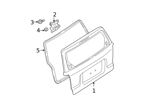 Gate & Hardware for 2011 Ford Escape #0