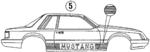 EOZZ6620000B - Body: Stripe Tape for Ford: Mustang Image