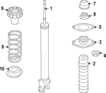 E62106GP0B - : Strut for Nissan Image