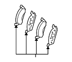 4209304 - Brakes: Brake Pads for Mercedes-Benz Image