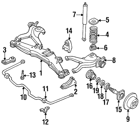 Axle Housing for 1985 Nissan 200SX #0