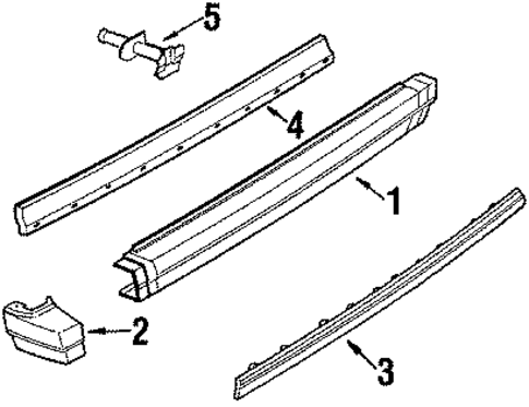 Rear Bumper for 1987 Pontiac Sunbird #0