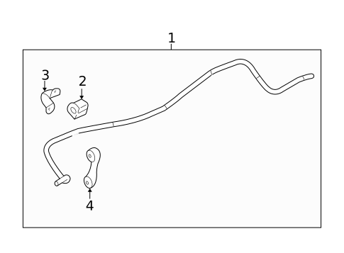 Stabilizer Bar & Components for 2008 Saturn Aura #2