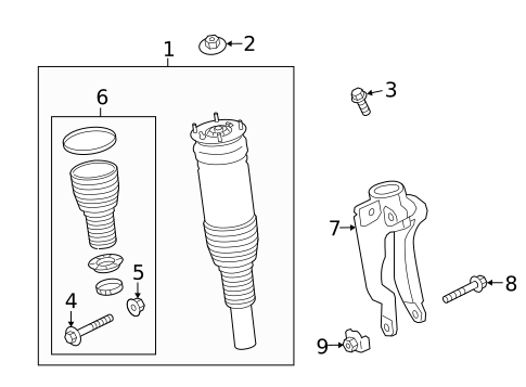 Struts & Components for 2021 Land Rover Range Rover Sport #0