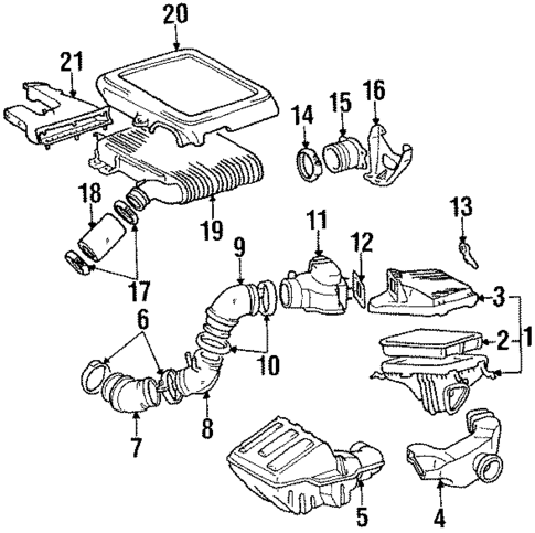 Air Intake for 1990 Toyota Celica #0
