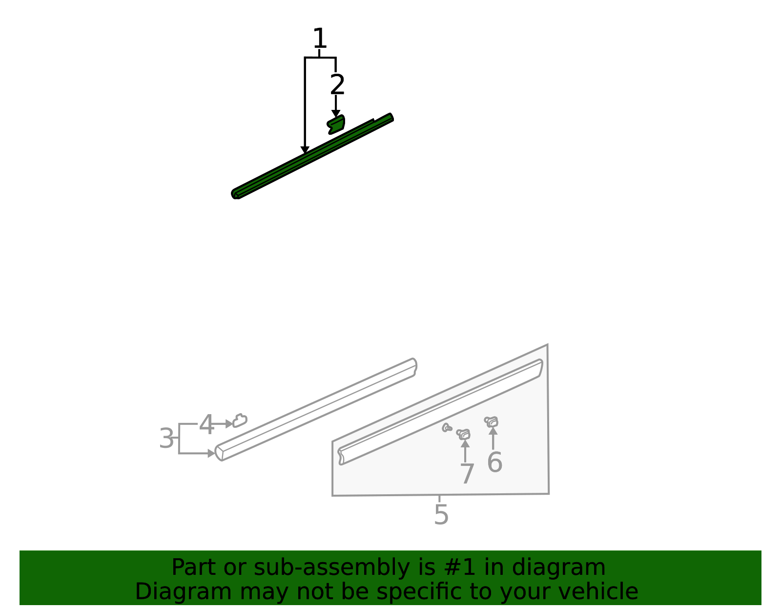 72410-SCA-E01 - 2002-2006 Honda CR-V - Molding Assembly R Front Door ...